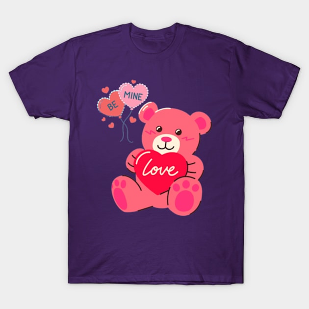 lovely valentine teddy T-Shirt by Ayesha